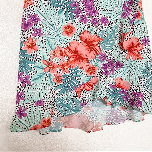 Lost + Wander Flower Power Mint Mini Skirt Size Small - Picture 6 of 13